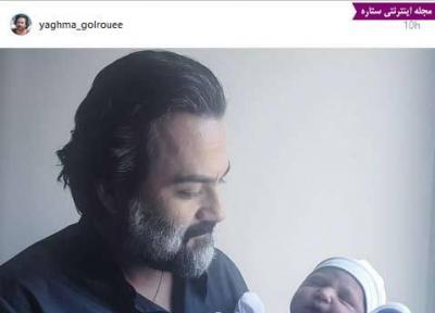 عکس یغما گلرویی و نوزاد تازه متولد شده اش